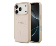 Guess Saffiano Classic Logo MagSafe do iPhone 17 Pro różowy - 1365579 - zdjęcie 1